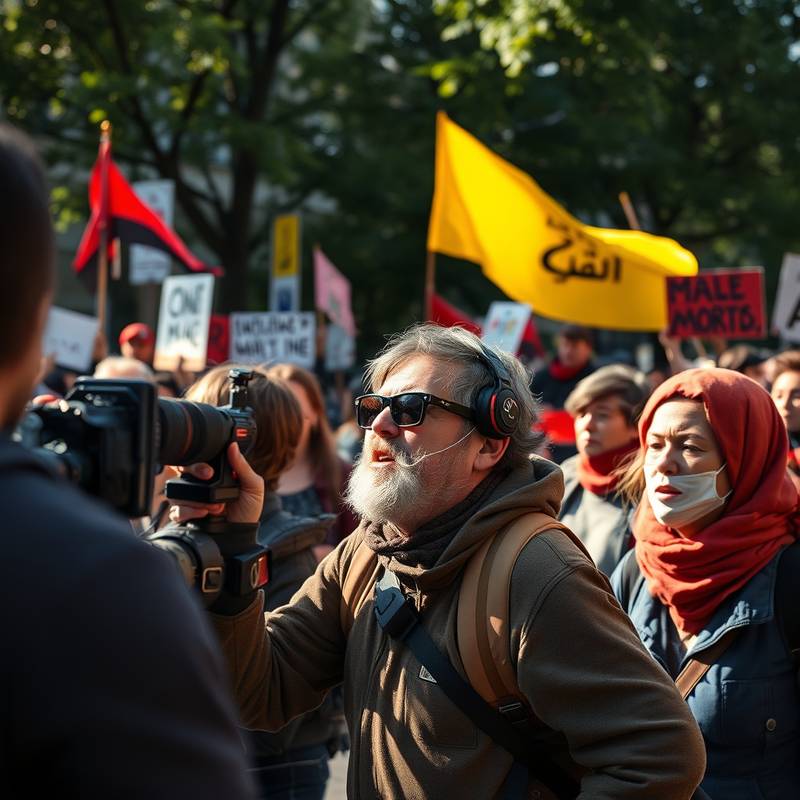 Reportagefotografie einer Demonstration